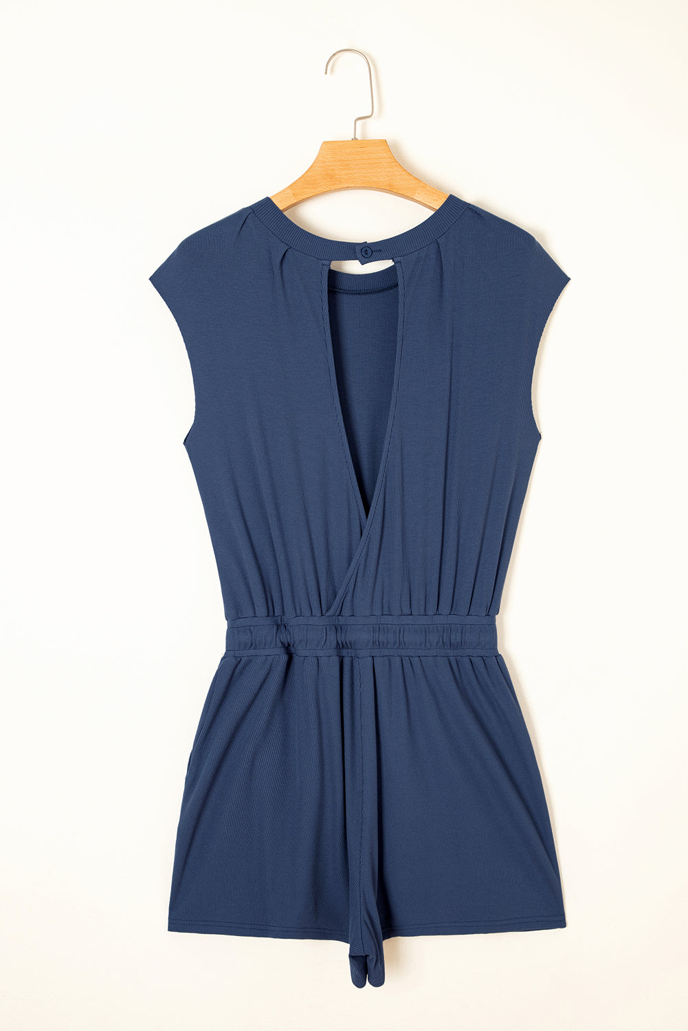 Ashleigh Blue Backless Drawstring Waist Romper