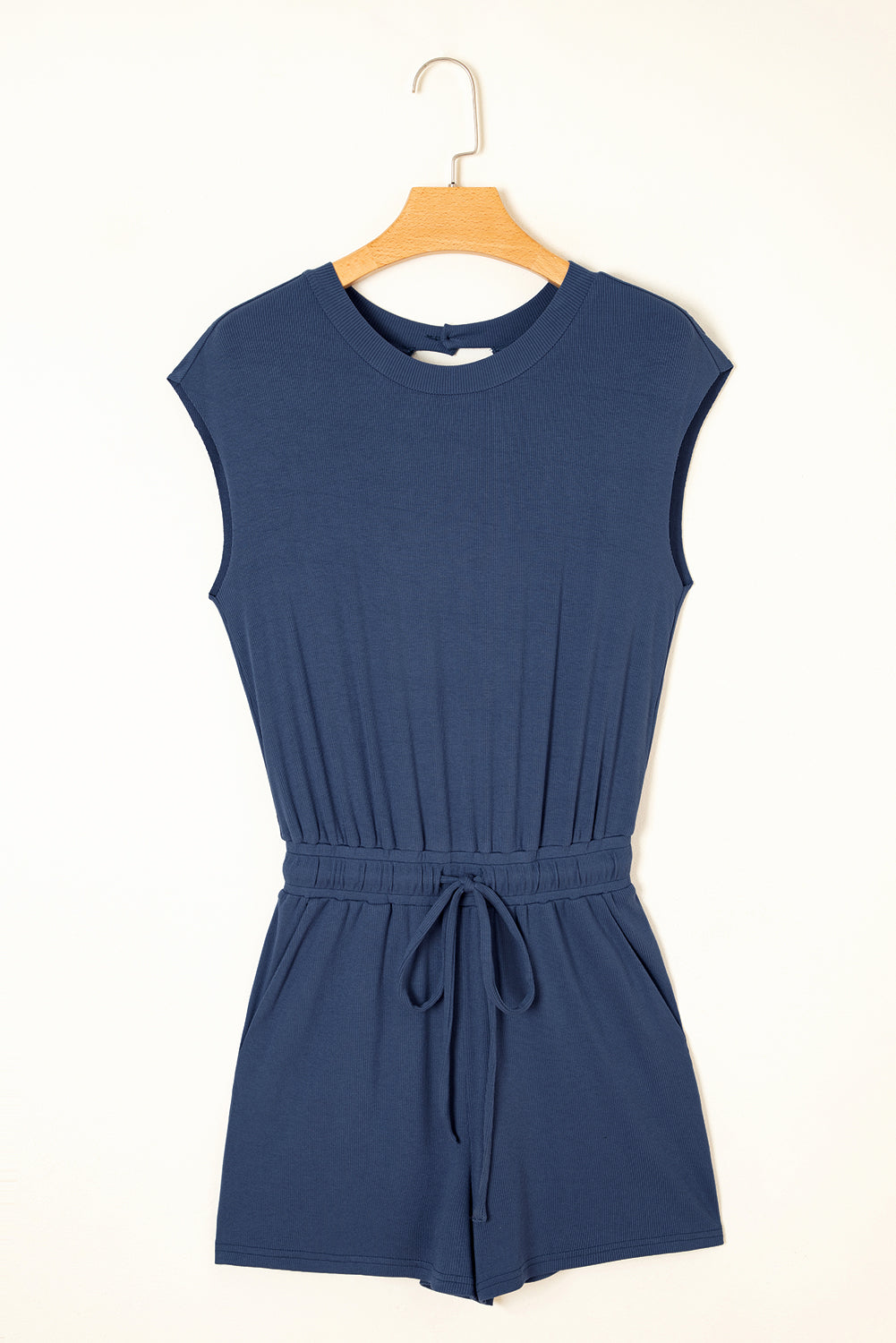 Ashleigh Blue Backless Drawstring Waist Romper