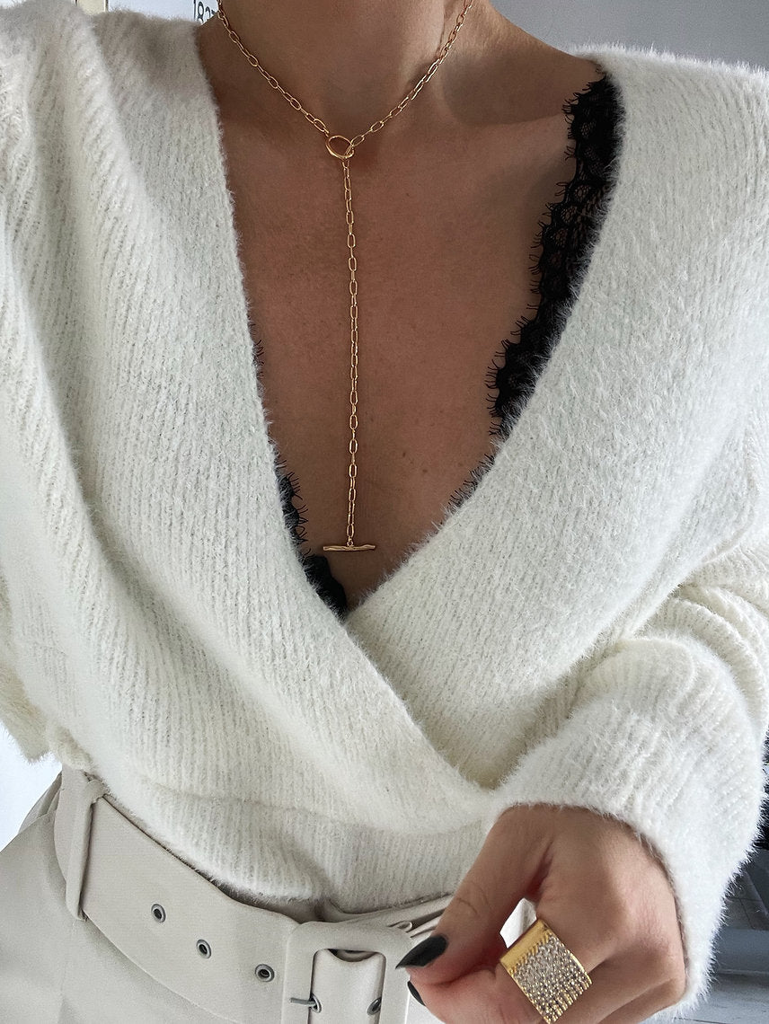 Adjustable T Bar Lariat-4