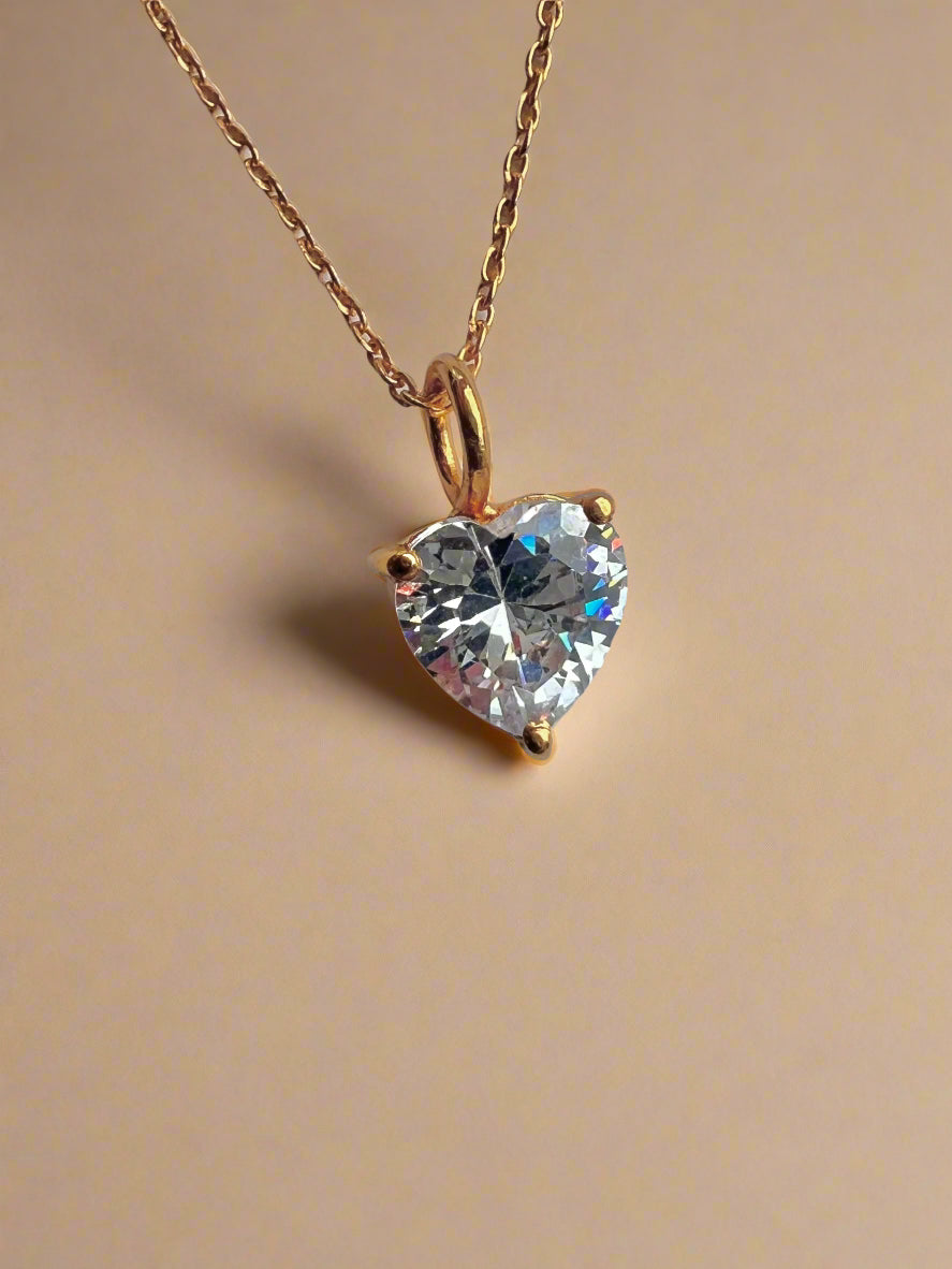 April Birthstone Chain Necklace-1