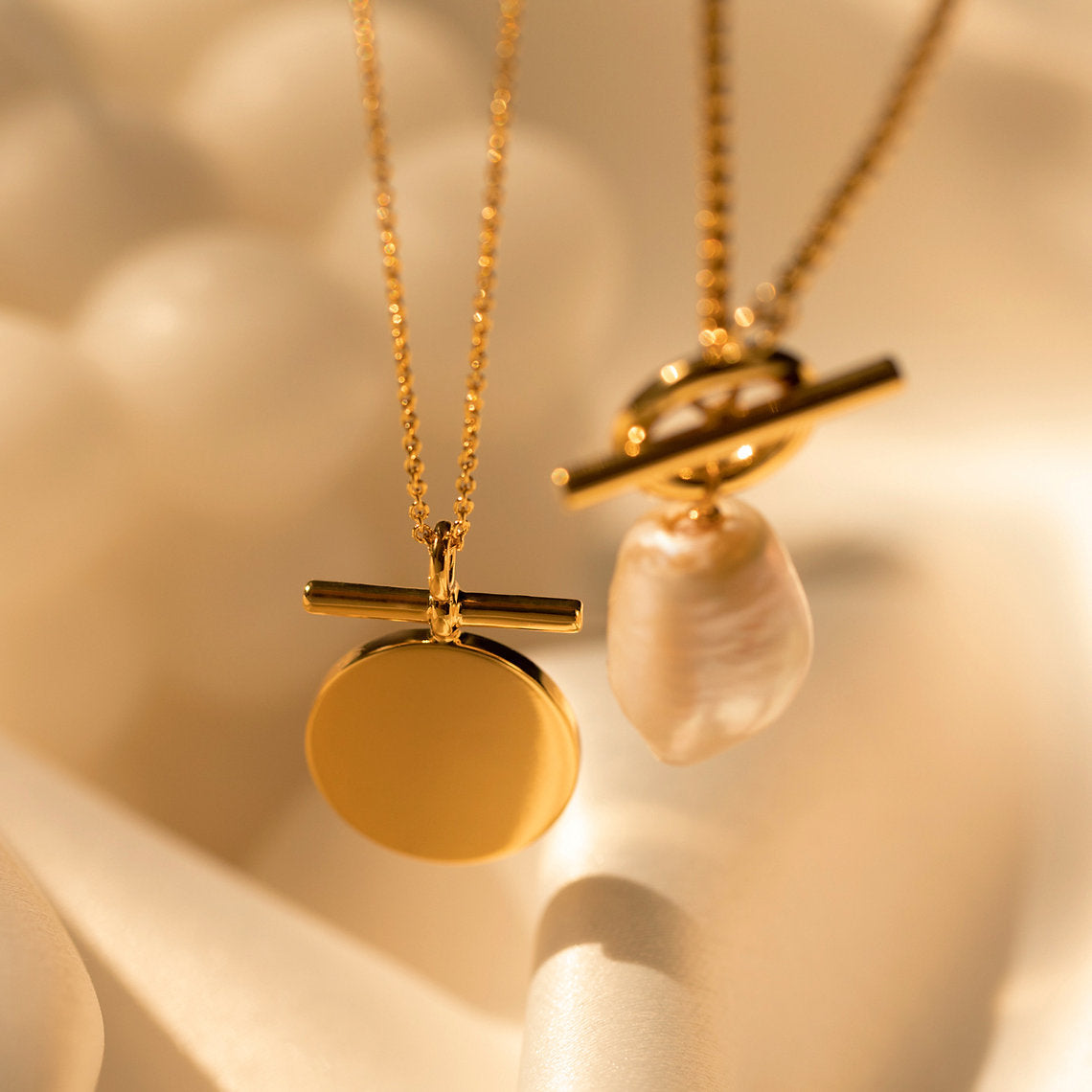 Bar Disc Necklace-2