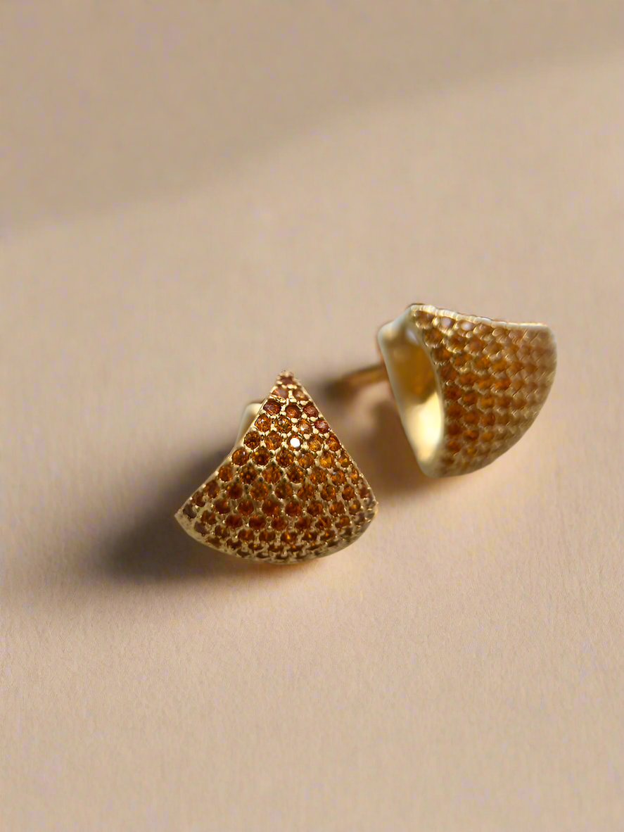 Cubic Zirconia Curved Hoops-3