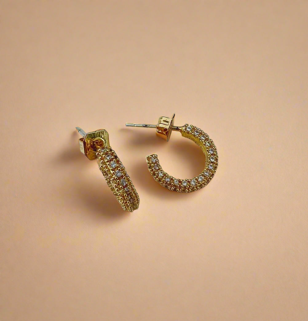 Cubic Zirconia Huggies-1