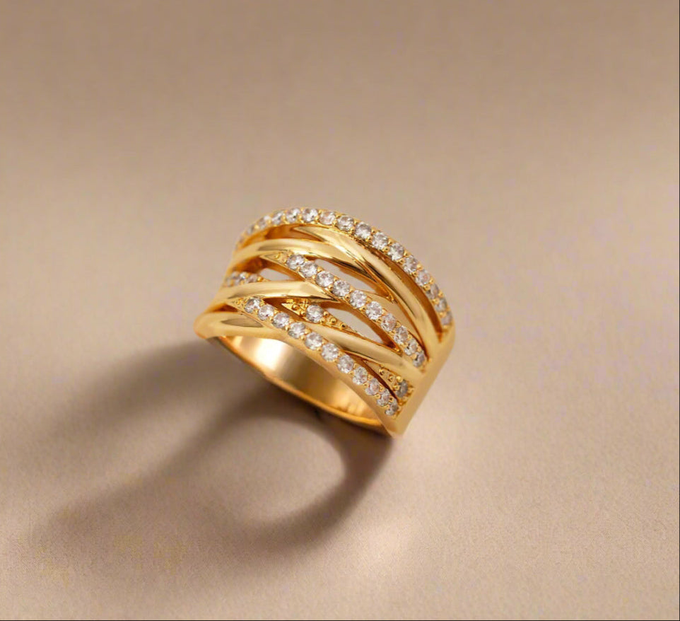 Cubic Zirconia Wrap Ring-0