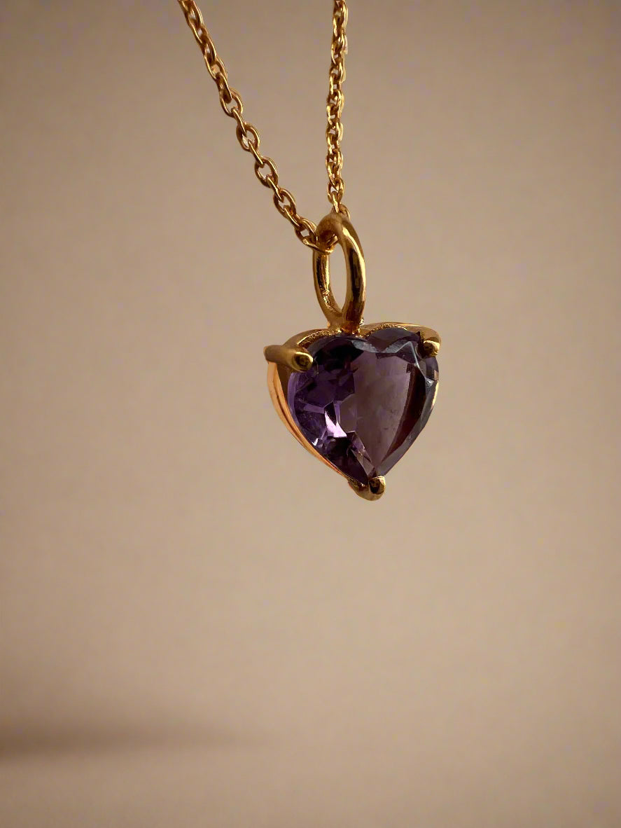 February Birthstone Chain Necklace-3