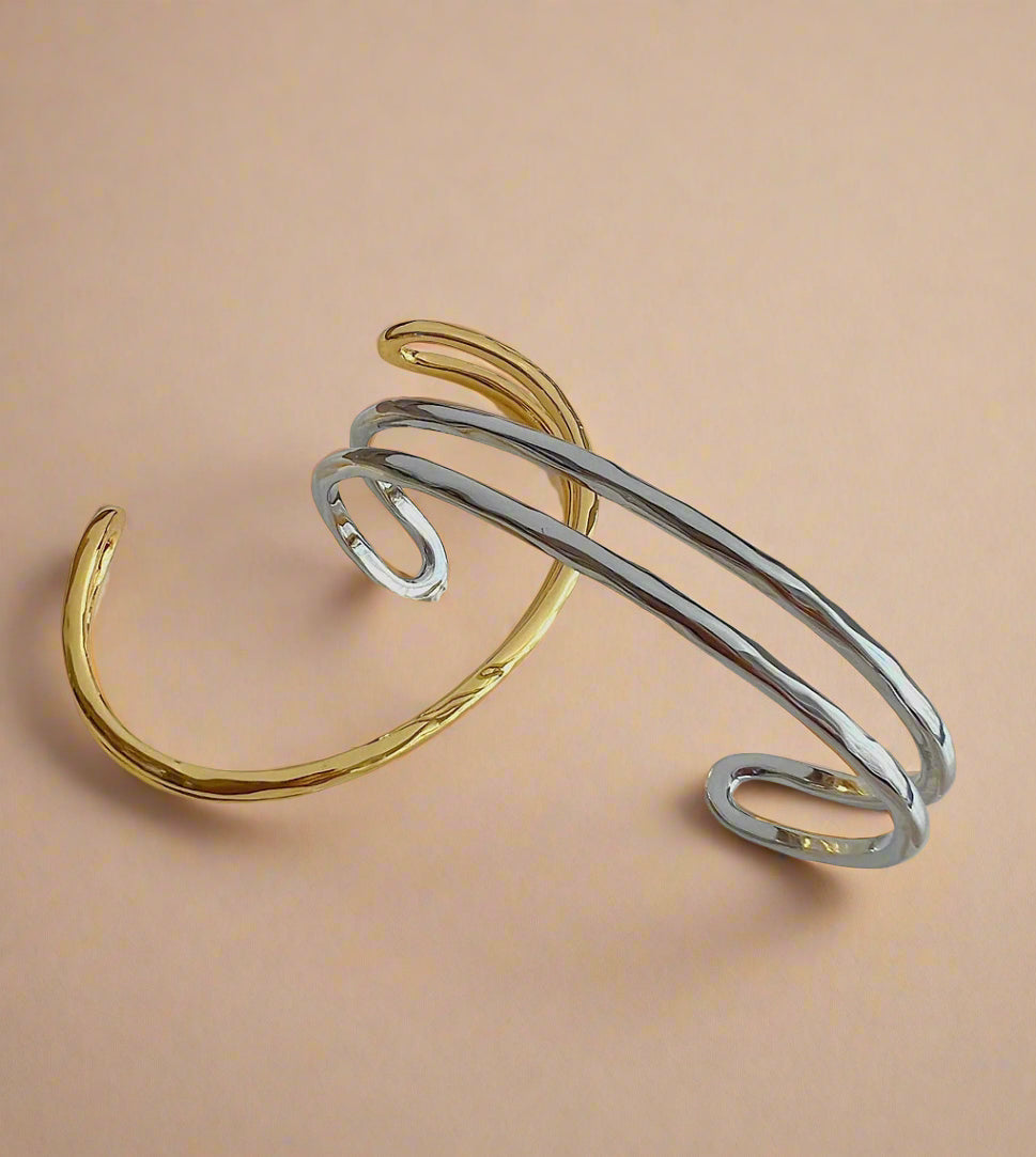 Hammered Molten Cuff-4