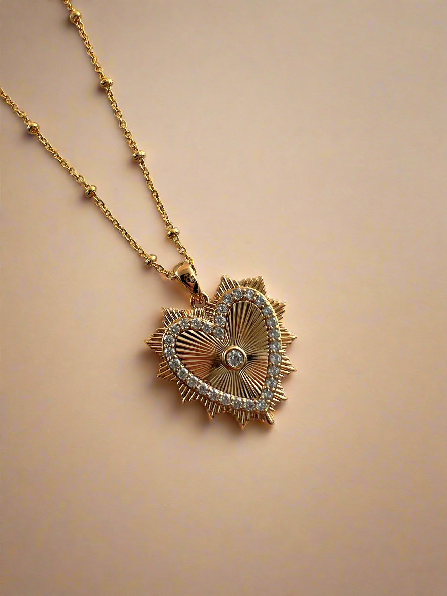 Celeste Heart Pendant Necklace-1
