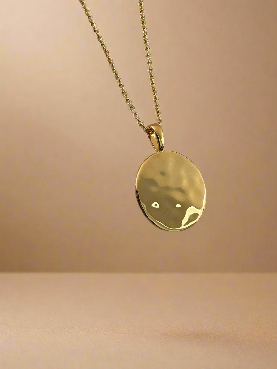 Molten Disc Necklace-1