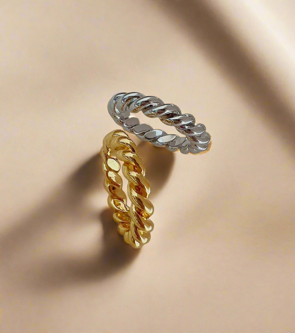Silver Rope Ring-0