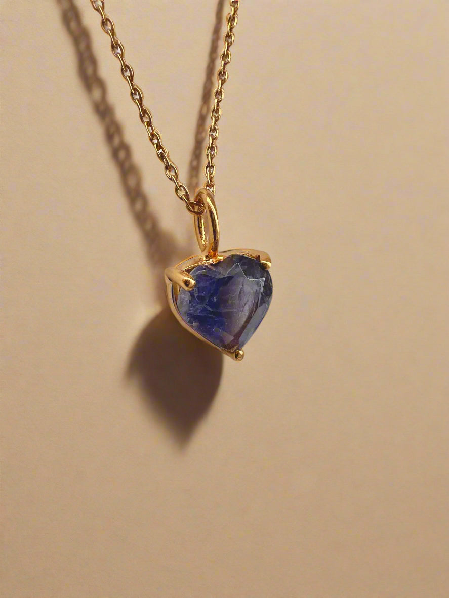 September Birthstone Chain Necklace-2