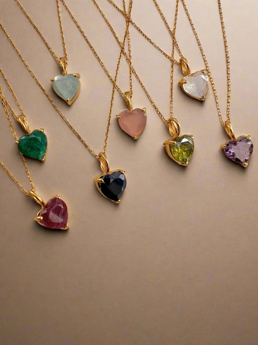 April Birthstone Chain Necklace-3
