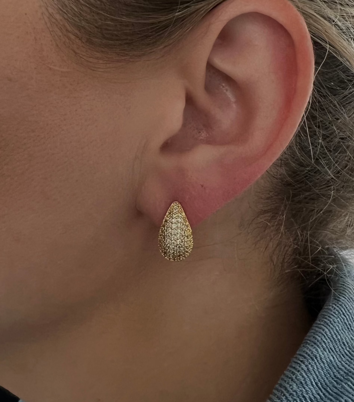 CZ Dome Earrings-3