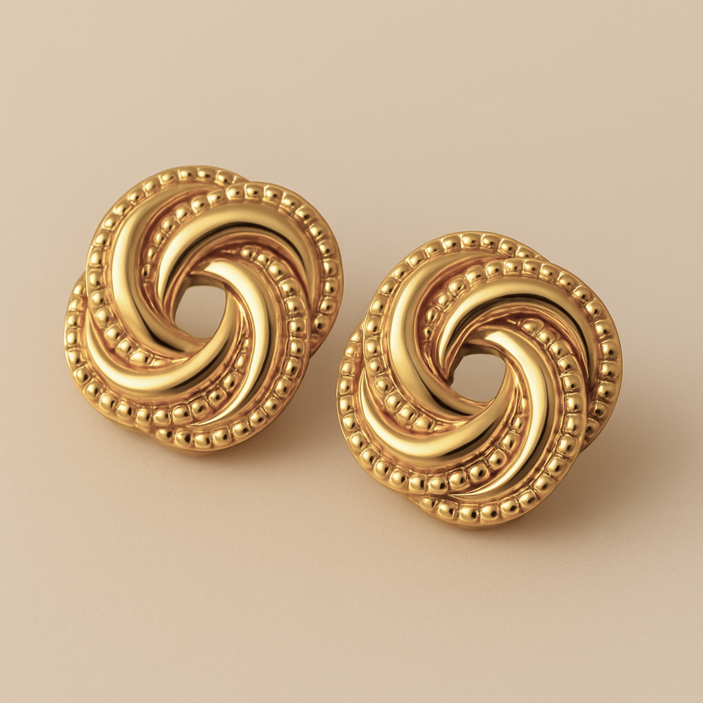 Sculpted Twist Studs-3