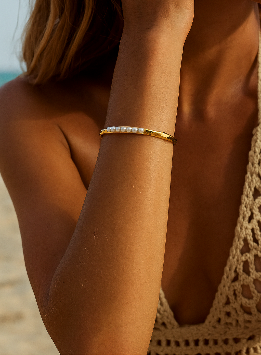 Pearl Molten Cuff-0