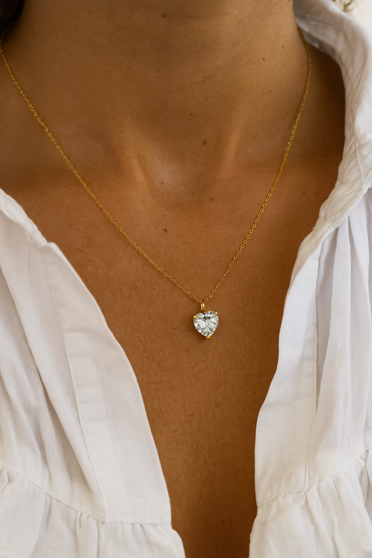 April Birthstone Chain Necklace-0