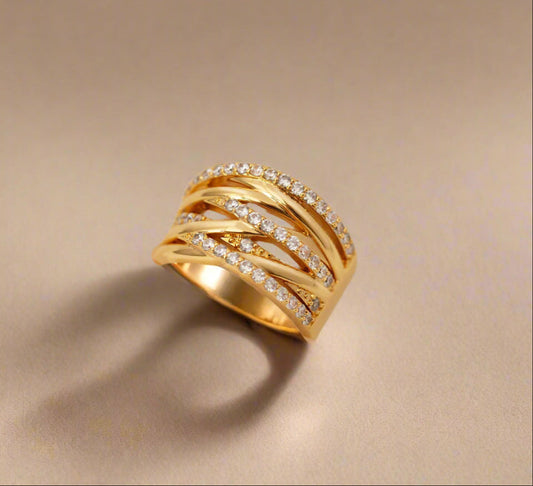 Cubic Zirconia Wrap Ring-0