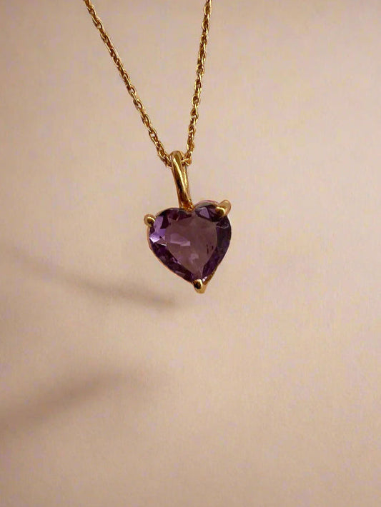 February Birthstone Chain Necklace-0