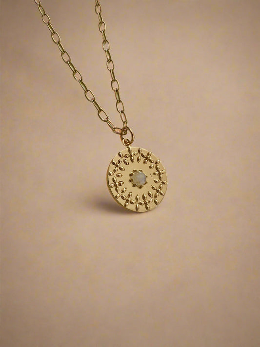 Solstice Moonstone Necklace-0