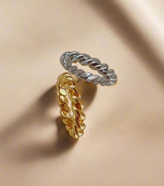 Silver Rope Ring-0