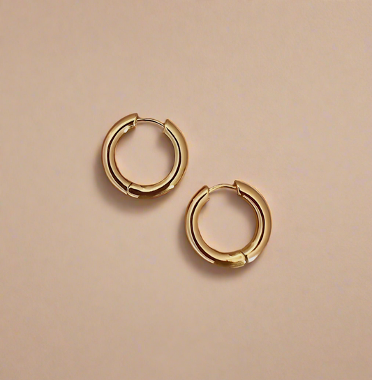 Gold Chubby Hoops-0
