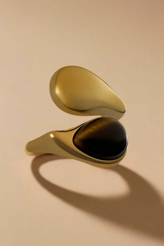 Tiger's Eye Wrap Ring-0