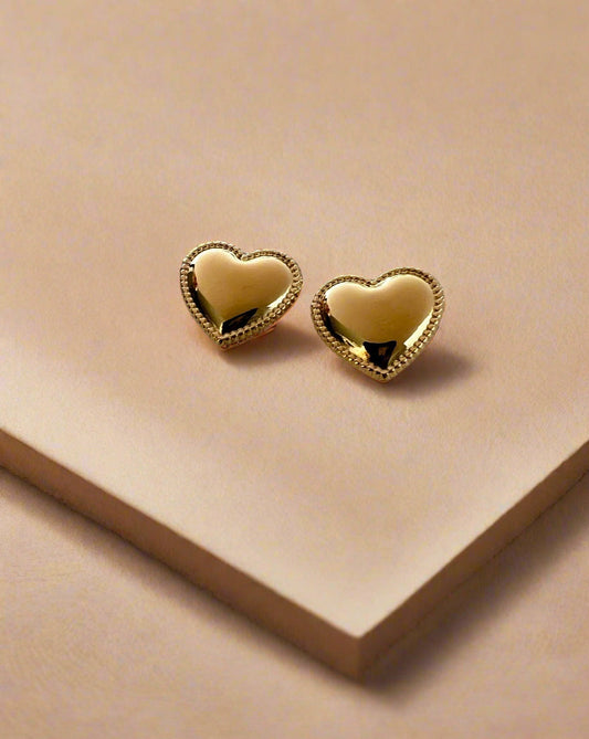 Heart Studs Earrings-0