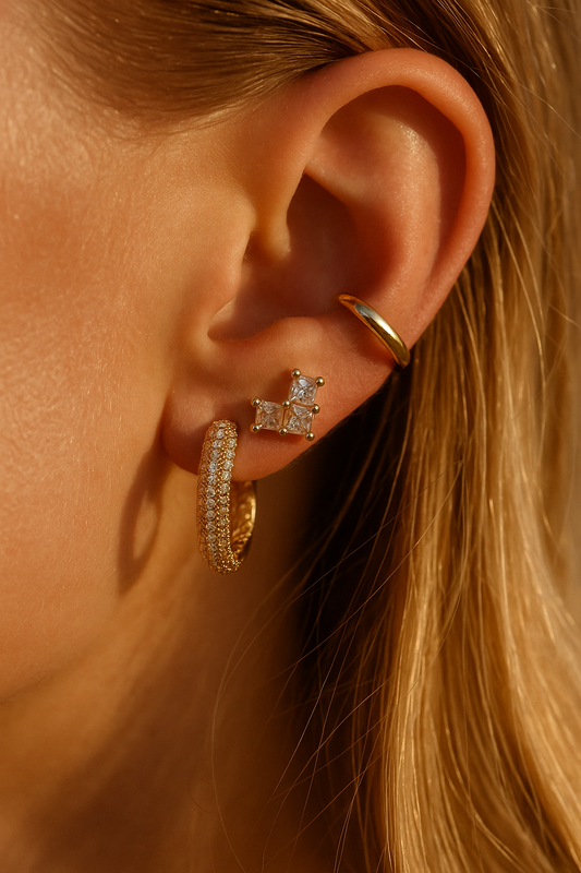 Heart Cubic Zirconia Studs-0